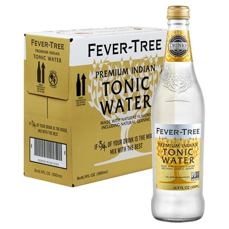 (8 Bottles) Fever-Tree Premium Tonic Water, 16.9 Fl Oz