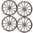 thumbnail image 1 of 4pcs Vintage Wooden Wheel Hanging Decor Bar Wall Mount Wagon Wheel Decor Indoors Wooden Pendant, 1 of 3