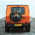 thumbnail image 6 of Wukai Realistic Style Colorful Wolf Print Spare Tire Cover for RV Trailer,Waterproof PVC Faux Leather Wheel Cover Fit for Truck,Trailer,RV,SUV,Camper and Most Vehicle-15 inch, 6 of 6