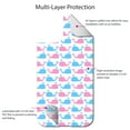 thumbnail image 4 of DistinctInk Custom SKIN / DECAL compatible with OtterBox Defender for iPhone 11 (6.1" Screen) - Blue Pink Cartoon Whales - Cartoon Whales, 4 of 5