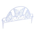 thumbnail image 1 of Border Decorative Frame Edge Board Decoration 5 Pack White Ornamental Non-digging Spikes Garden Plastic Guide Rail Fence, 1 of 13