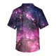 thumbnail image 3 of Men's Short Sleeve V Neck Star Print Chest Pocket Work Top L, 3 of 3