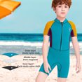 thumbnail image 2 of Eigraketly Trajes de neopreno para niños, traje de buceo de secado rápido, pantalones de manga corta de nailon de neopreno, traje de baño para jóvenes, Deportes acuáticos Amarillo L, 2 of 6