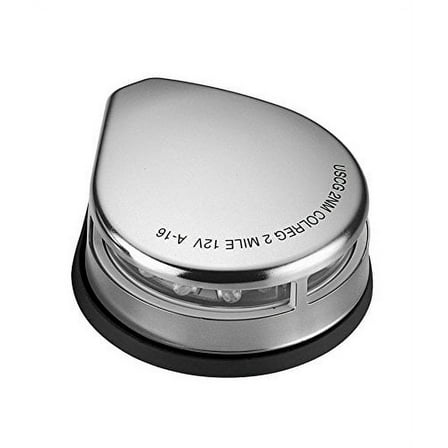 Pactrade Marine Boat SS LED Bi-Color Bow Navigation Port Starboard Light 12v USCG 2NM ABYC A16 Approval for Boat 65.6'