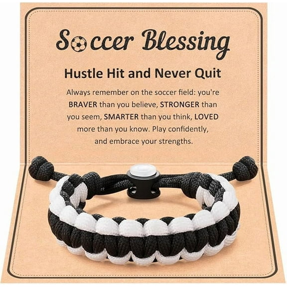 Basketball Bracelet for Boys – Adjustable 7-9 inches Basketball Accessories, Black and Orange Woven Cord, Basketball Gifts for Boys, Stylish Bracelet for Graduation Birthday Christmas