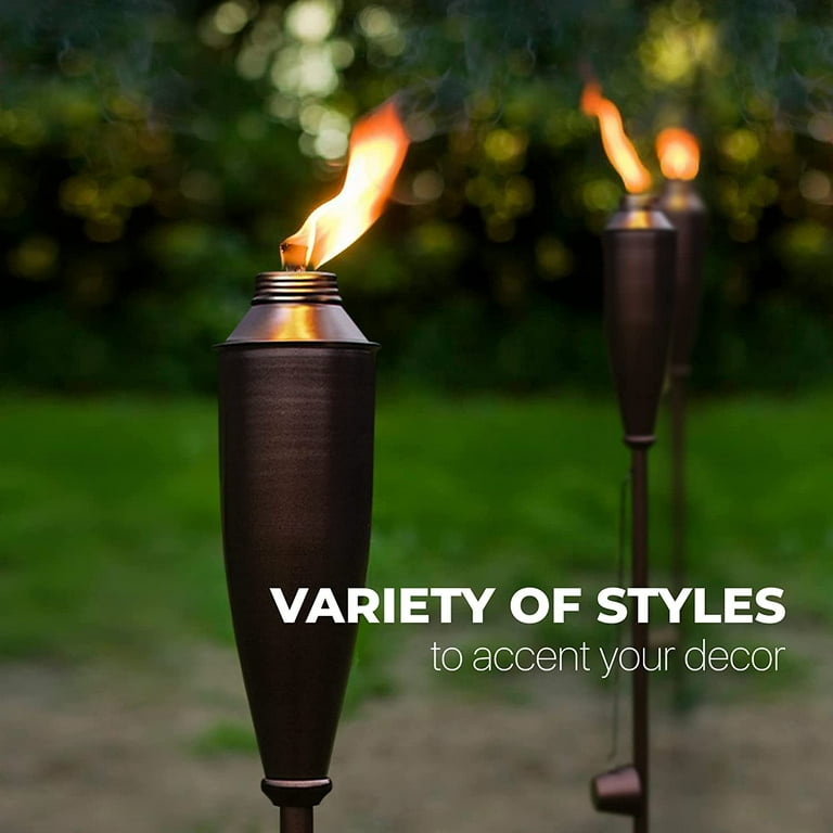 Deco Window Set of 4 Landscape Outdoor/Patio Garden Torch - Brown Deco Window Set of 4 Landscape Outdoor/Patio Garden Torch - Brown
