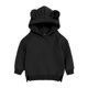 thumbnail image 2 of Gibobby Sudadera con capucha para niños, sudadera para niños pequeños, niñas sólidas, lindas orejas para niños(Negro, 9-12 Meses), 2 of 3