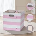 thumbnail image 3 of Bidones de almacenamiento ORGMASTER Cube de tela de 11 x 11 x 11 pulgadas, paquete de 4 unidades, color rosa, 3 of 8