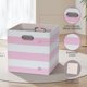 thumbnail image 3 of Bidones de almacenamiento ORGMASTER Cube de tela de 11 x 11 x 11 pulgadas, paquete de 4 unidades, color rosa, 3 of 8