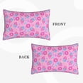 thumbnail image 2 of Honeii Pink Donuts Decorative Throw Pillow Case - Elevate Your Couch, Sofa, or Bed with Stylish Home Decor, Perfect Gift Idea-14"x20", 2 of 6