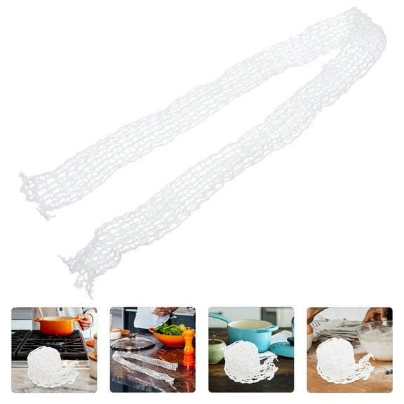 ETEREAUTY White Meat Netting for Sausage Casings and Spooky Spider Web Decorations