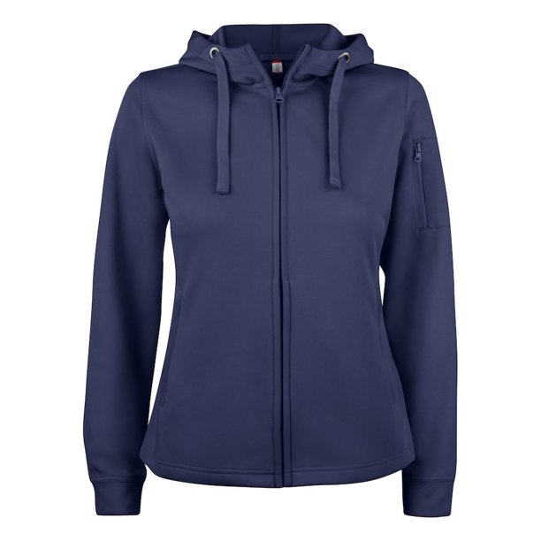 Clique - Sudadera con Cremallera Basic Activo para Mujer (Marino Oscuro)