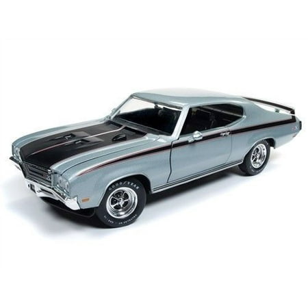 - AUTO WORLD 1:18 AMERICAN MUSCLE - MUSCLE CAR & CORVETTE NATIONALS - 1971 BUICK GSX (SILVER) AMM1138