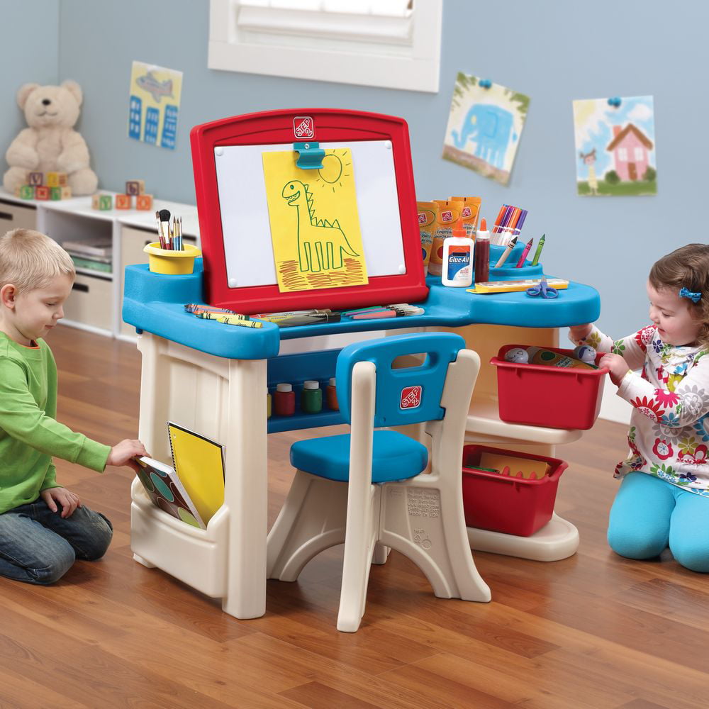 Step2 Studio Art Desk and Easel Includes Desk Chair and Storage Bins