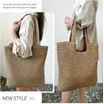 thumbnail image 3 of Straw Beach Bag for Women Summer Woven Beach Tote Bag Shoulder Handbags Boho Bag, 3 of 6