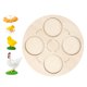 thumbnail image 1 of Tablero de ciclo de vida de madera para aprender animales, juego educativo temprano, juguete natural para Gallina, 1 of 6