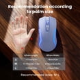 thumbnail image 6 of Rechargeable Backlit Wireless Keyboard and Mouse Combo, Ergonomic with Wrist Rest & Phone Holder, Silent for Windows/Mac/Chrome OS - Purple, 6 of 9