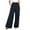 Navy, variant on vigerkar Summer Wide Leg Linen Pants Women with Pockets High Waist Drawstring Loose Casual Palazzo Lounge Pants Women Dark Blue, L