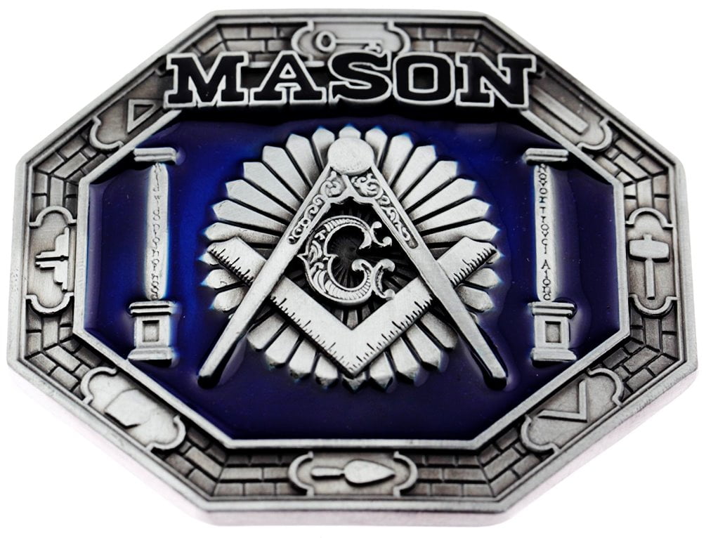 masonic belt buckle vintage