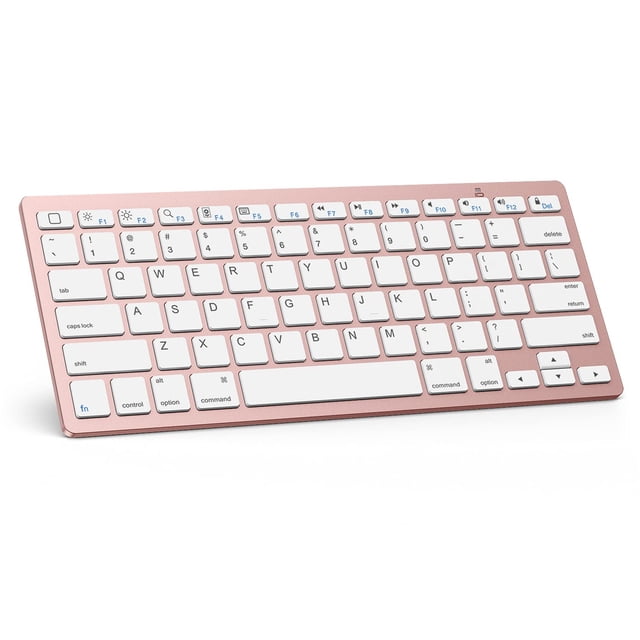 Teclado Bluetooth OMOTON compatible con iPad de décima generación, color rosa