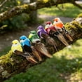 thumbnail image 7 of 12Pcs Artificial Bird Clip Ornaments, Mini Bird Figurine Clips, Decorative Branch Bird Clips, Fake Bird Craft Decorations, Clip On Bird Ornament Set for Floral Wreath Garden Wedding Home DIY Decor, 7 of 7