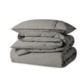 thumbnail image 2 of Bare Home Housse de Couette en Coton Biologique, 300 Fils, Tissage Percale, Lit Simple/simple TG, Gris Pâle, 2 of 5