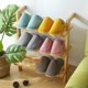 thumbnail image 5 of Pantuflas clásicas para hombre, pantuflas cálidas de algodón para invierno para hombre, pantuflas de interior antideslizantes a rayas resistentes al desgaste para parejas y mujeres, 5 of 5