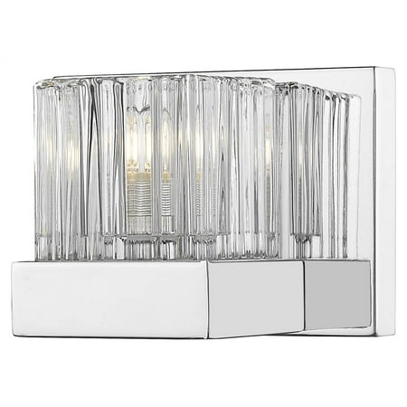 

1-Light Crystal Wall Sconce in Chrome Finish