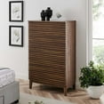 thumbnail image 2 of Dresser Drawer Chest, Walnut, Wood, Mid Century Bedroom Living, Modern Contemporary HB35517, 2 of 7