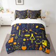 thumbnail image 2 of YST Chemistry Twin Size Comforter Set, Chemical Equation, 7-Piece, Test Tube Science Educational, Bedding Set, Twin, 2 of 5