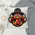 thumbnail image 2 of Thanksgiving Pillow Covers Fall Leaves Pillow Cases Turkey Pumpkin Decorative Cushion Covers for Sofa Couch, 2 of 5
