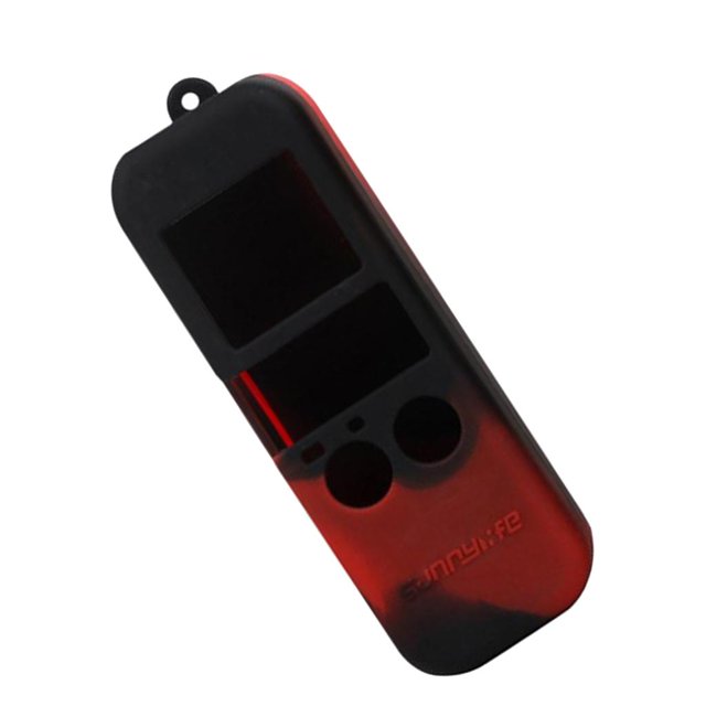 modelo cardán funda de silicona protectores antiarañazos para accesorios de bolsillo DJI Negro rojo