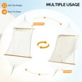 thumbnail image 3 of Zimtown Hammock Set, Heavy Duty Double Bar Frame with Quilted Bed & Bottom Storage Net, Beige & Black, 3 of 9