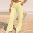 thumbnail image 3 of Pantalones Deportivos Elásticos para Mujer - Sudaderas de Otoño con Bolsillos - Pantalones Casuales de Pierna Recta de Forro Polar Suave y Liviano, M, 3 of 6