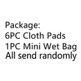 thumbnail image 3 of Juego de almohadillas menstruales de tela MissC2c con minibolsa húmeda, 7 unidades, 3 of 9