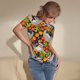 thumbnail image 3 of Balery Sloth on the Branch Body de cuello redondo de manga corta para mujer Tops de manga corta Tops básicos-Medium, 3 of 7