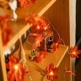 thumbnail image 4 of String Lights Maple Leaf Light Twinkle Hanging Lighting Decorations For Indoor Outdoor Garden Christmas Thanksgiving Christmas Party Dcor Gradient Col, 4 of 5
