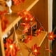 thumbnail image 4 of Cadena de luces Luz de hoja de arce Centelleo Decoraciones de iluminación colgantes para interior Jardín al aire libre Navidad Acción de gracias Fiesta de Navidad Decoración Degradado Col, 4 of 5