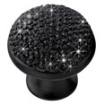 thumbnail image 4 of CRAFTHROU 1Pack Door Knobs in Black with Rhinestone for Cabinet and Drawer Handles, 4 of 8