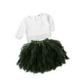 thumbnail image 6 of Kiapeise Toddler Girls Lace Long Sleeve T-Shirt + Tutu Skirt Princess Dress, 6 of 8