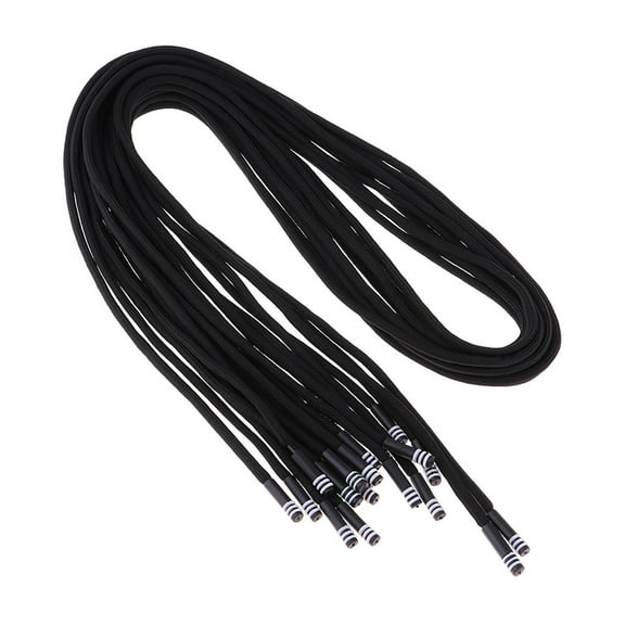 10Pcs Drawstring Replacement Rope for Sweatpants Shoe Tote Bag 130cm Black