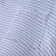 thumbnail image 5 of Mens Pajamas Trendy Long Sleeve Button Striped Sleepshirt with Hat Sleepwear,Light Blue,M, 5 of 6