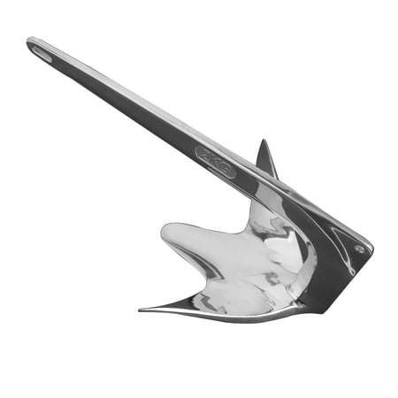 Elowen Stainless Steel Anchor Claw Force Anchor, 4.4 Lbs 2 Kg Boat Anchor for Sailing Fishing Boat for Kayak Dinghy Raft Boat