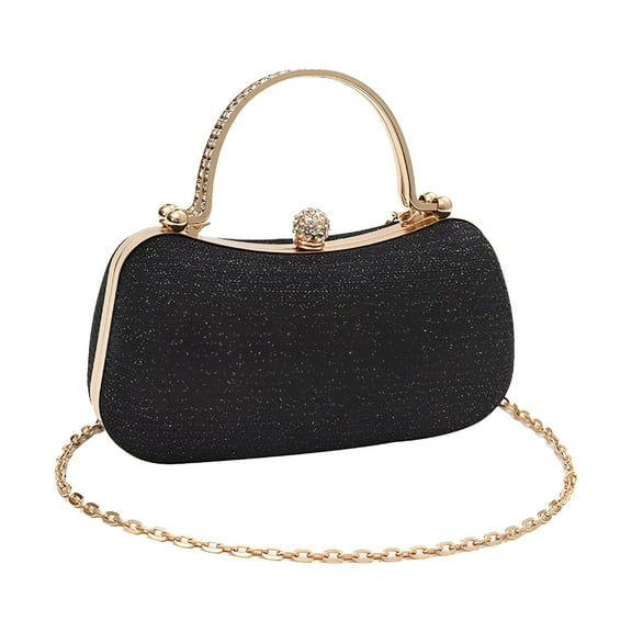 GASTROPOD Clutch Purses for Women Formal Dressy Evening Bags Glitter Crossbody Shoulder Wedding Cocktail Party Handbags Black Clutch Purses for Women