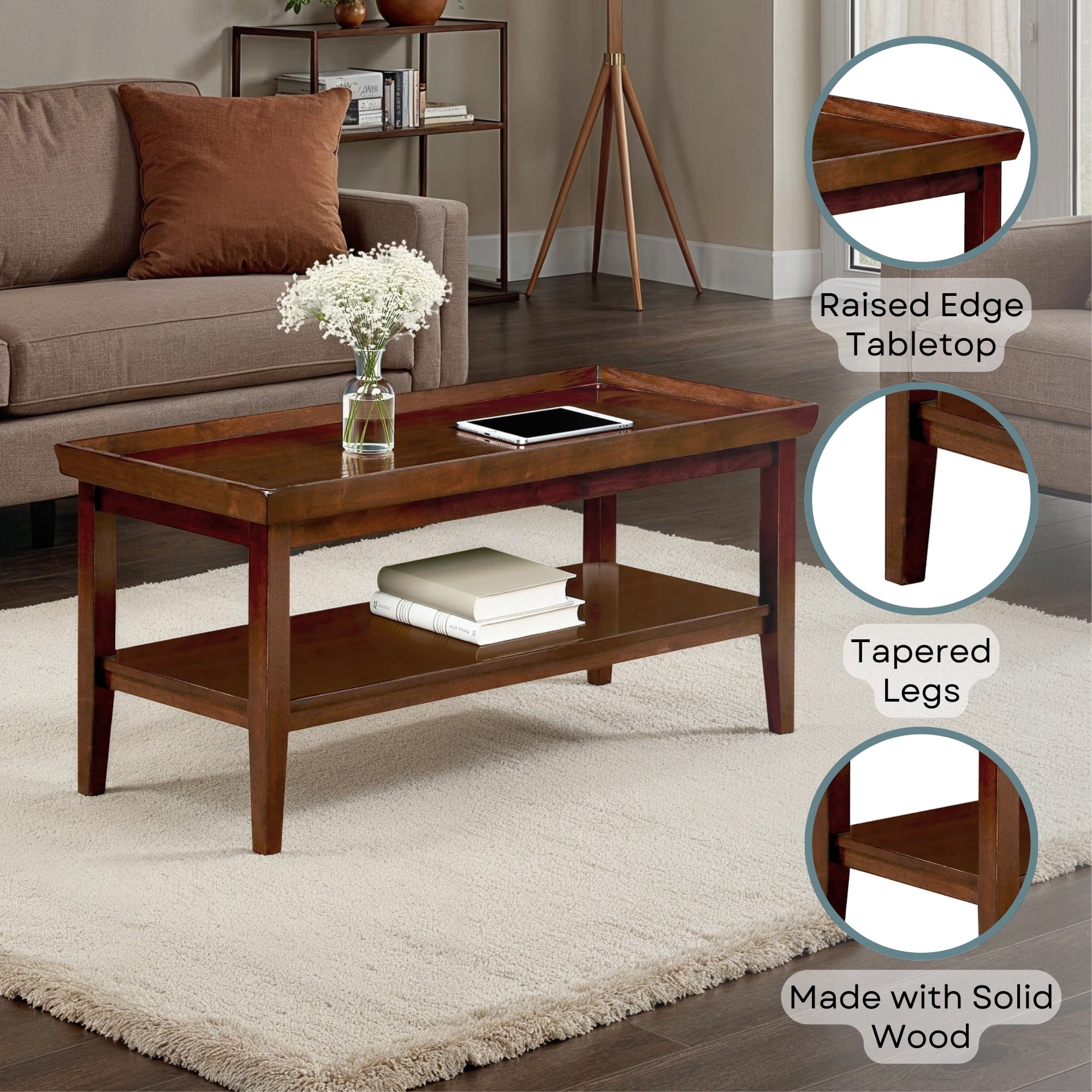 Convenience Concepts Ledgewood Coffee Table