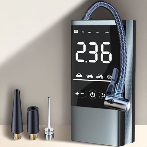 Shkalacar Tire Inflator Portable Air Compressor - 150PSI Electric Tire Inflator with LED Light Auto-Off Function for Car Motorcycle Bicycle Tires Balls