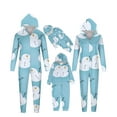 thumbnail image 5 of Jacenvly Family Christmas Pjs Matching Sets Long Sleeve Snowman Print Light Soft Loungewear Baby Pajamas Hoodlies Casual Cute Home Wear Festive Sleepwear Sets, 5 of 6