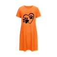 thumbnail image 4 of Funicet Shorts pour Femmes, Robe pour Femmes, Chemise de Nuit Courte Surdimensionnée Imprimée Col Rond et Manches Courtes, Robe d'Été Aguichant pour Femmes, Robe à Manches Courtes pour Femmes, 4 of 6