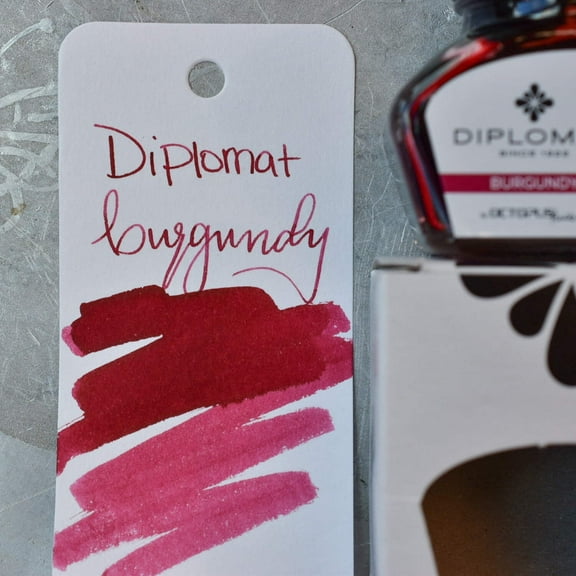 Diplomat Ink Bottle - Burgundy