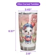 thumbnail image 5 of Happy Valentine’s Day Adorable Maltese Puppy Holding Heart Balloon 20oz Stainless Steel Tumbler Insulated Cup with Lid Maltese Dog Lover Gifts Idea - 00030, 5 of 5